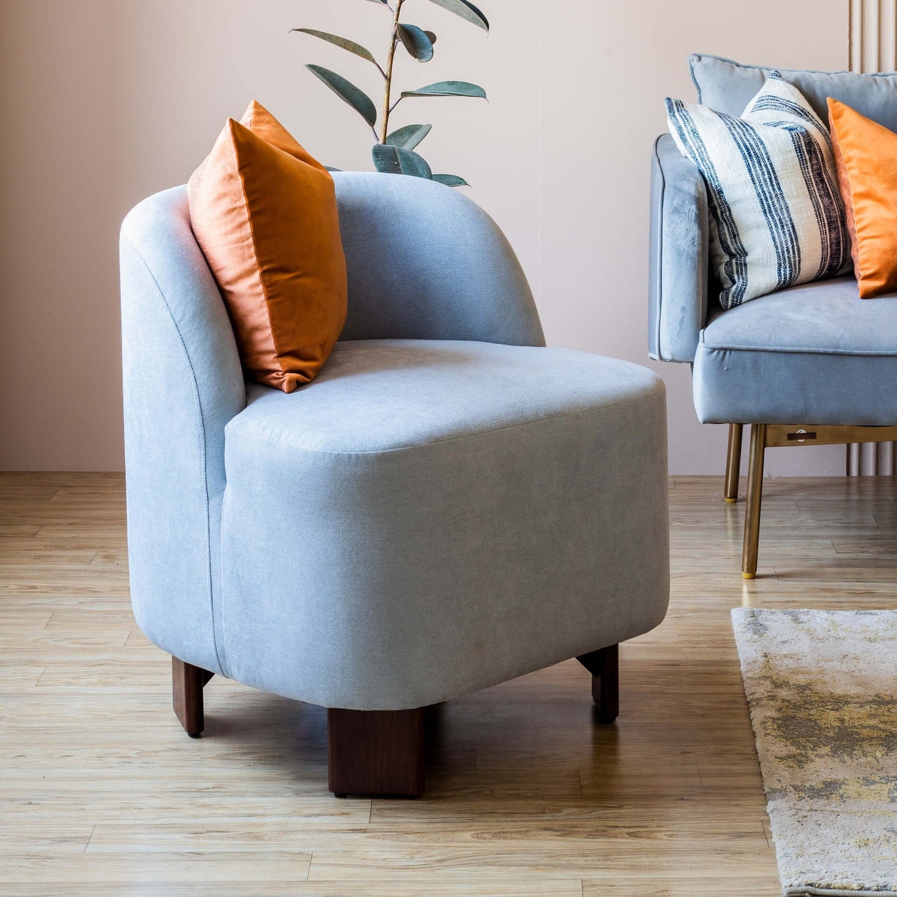 Maru Grey Lounge Sofa Chair