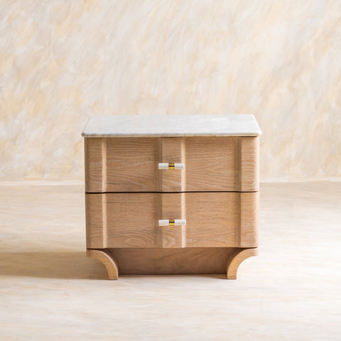 Dune Marble Bedside Table