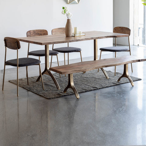 Yoho Dining Table With 4 Chairs and Bench