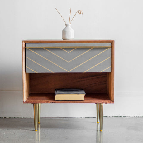 Toshi Wooden Bedside Table