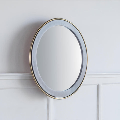 Toshi Round Mirror Cement
