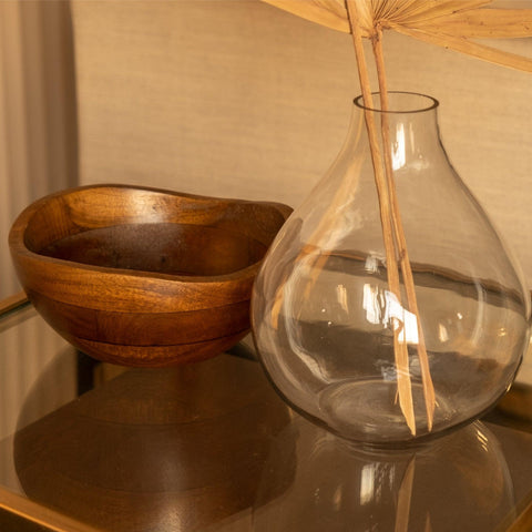 Quinn Wide Glass Vase