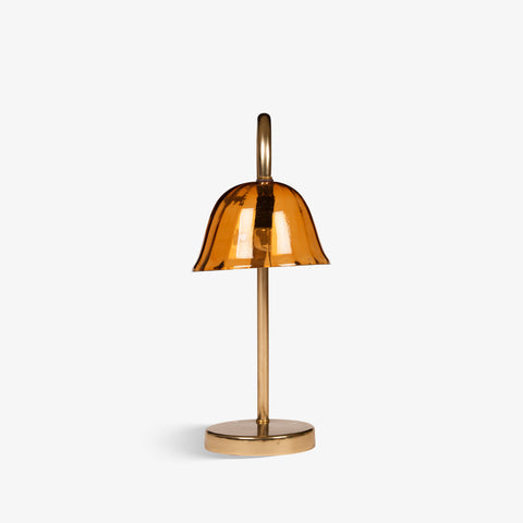 Brass table lamp with cord