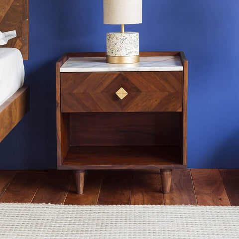 Dado Marble Bedside Table