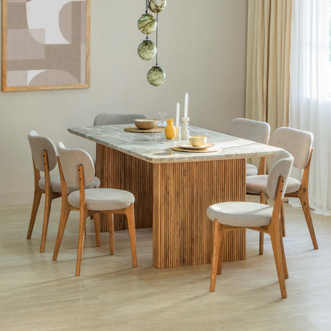 Hiro 6 Seater Dining Set