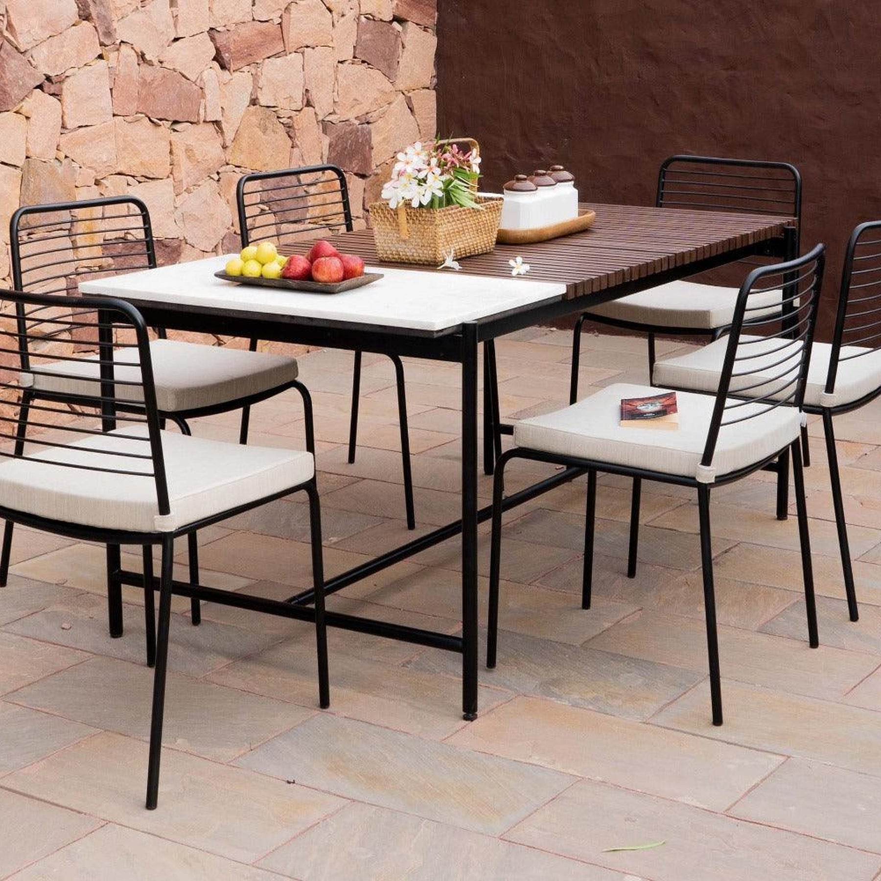 Covent Garden Outdoor Dining Table With 6 Chairs