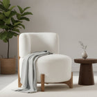 Liam White Lounge Sofa Chair