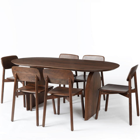 Emiko Dining Table with 6 Chairs