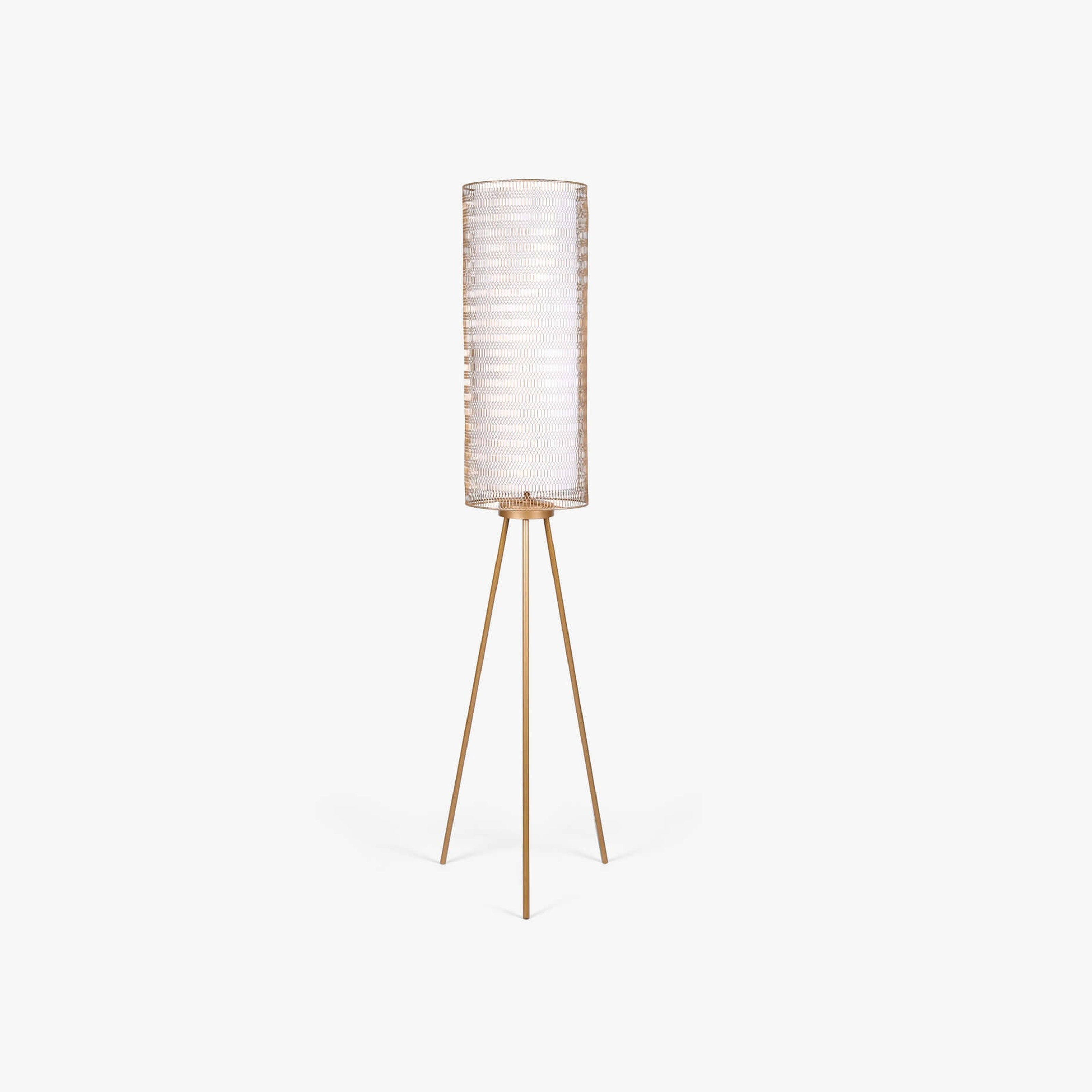 Rhombus Floor Lamp Gold - Orange Tree Home Pvt. Ltd.
