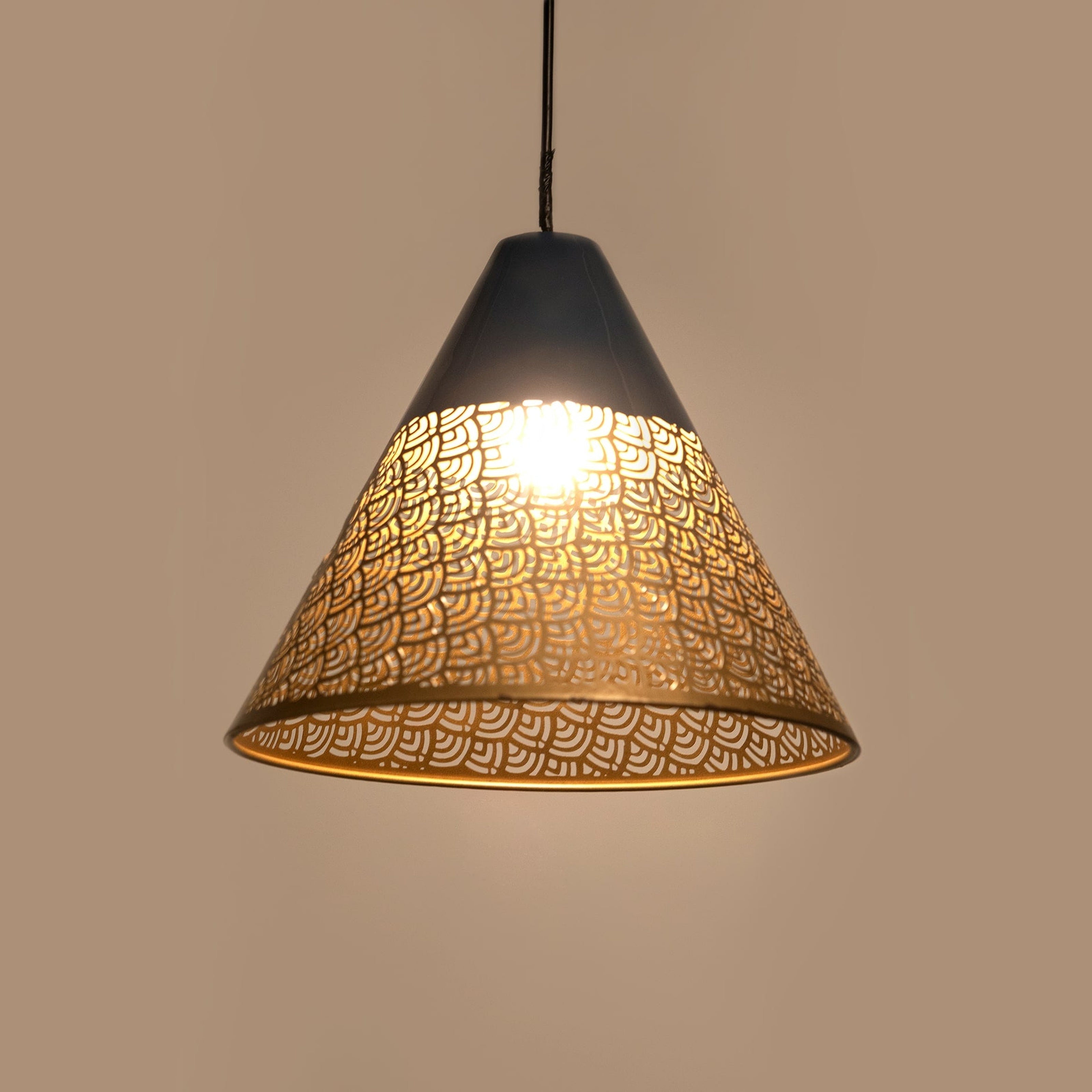 Ralph Conical Hanging Lamp - Orange Tree Home Pvt. Ltd.