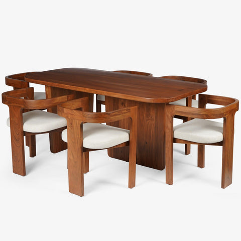 Attica Dining Table With 6 Attica Chairs