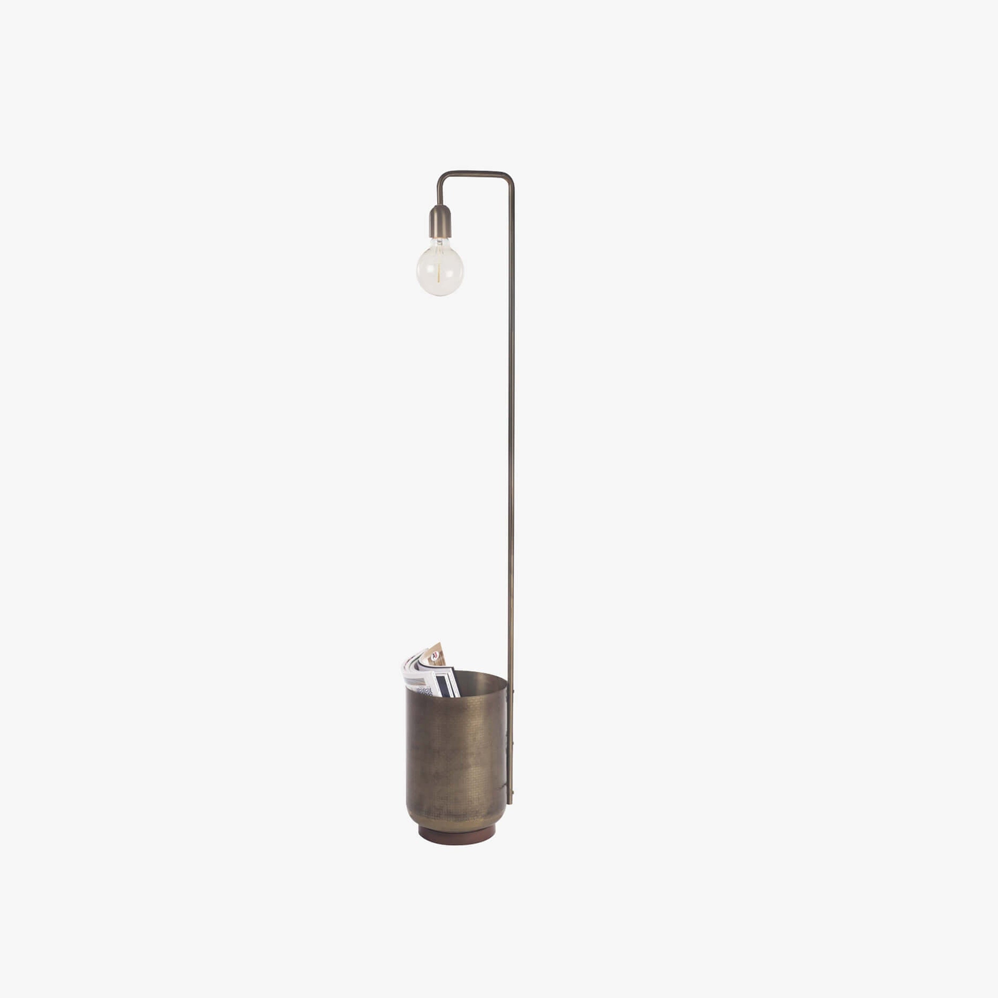 Esna Floor Lamp With Bowl - Orange Tree Home Pvt. Ltd.