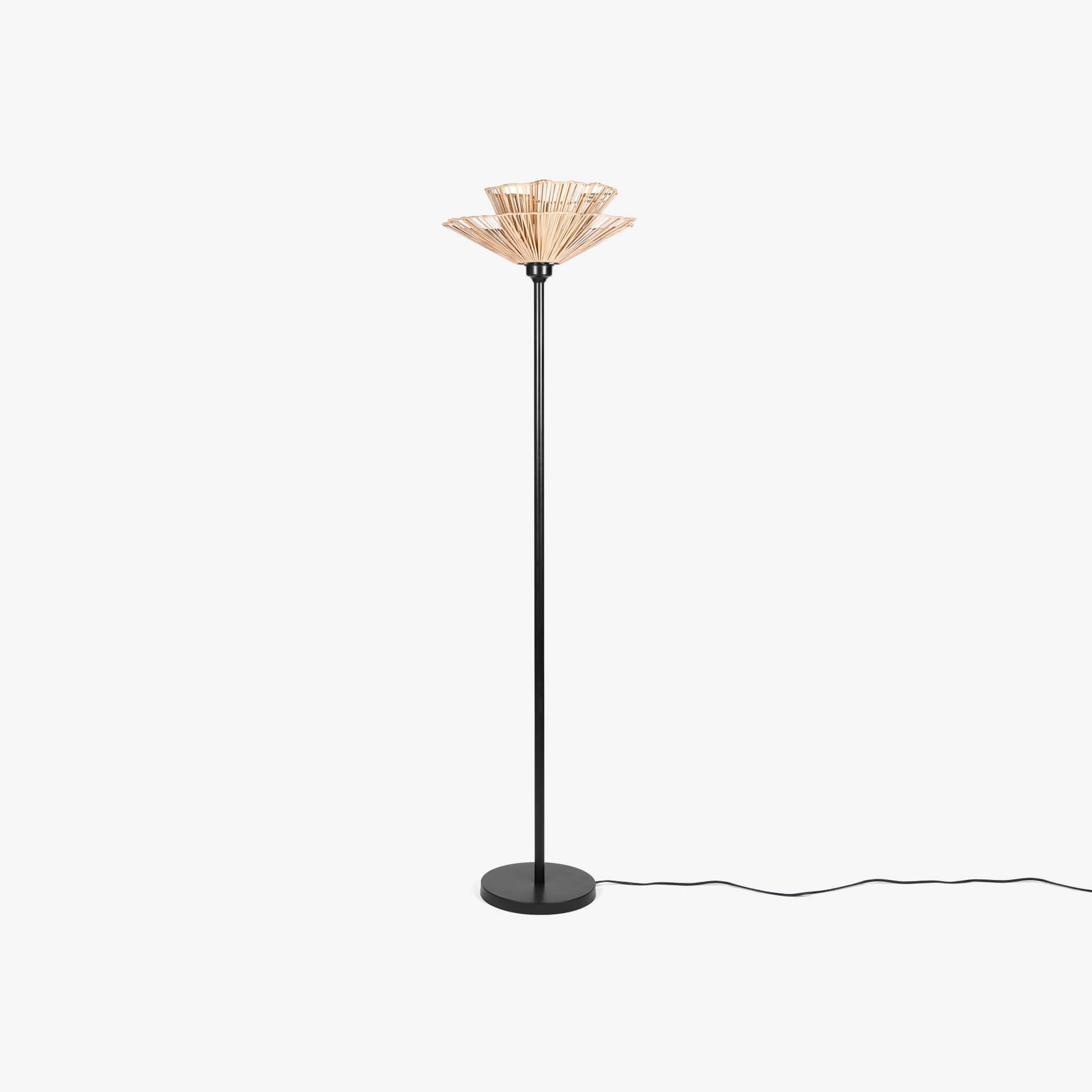 Klimt Cane Floor Lamp - Orange Tree Home Pvt. Ltd.