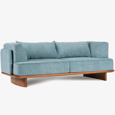 Anish 3 Seater Sofa Blue