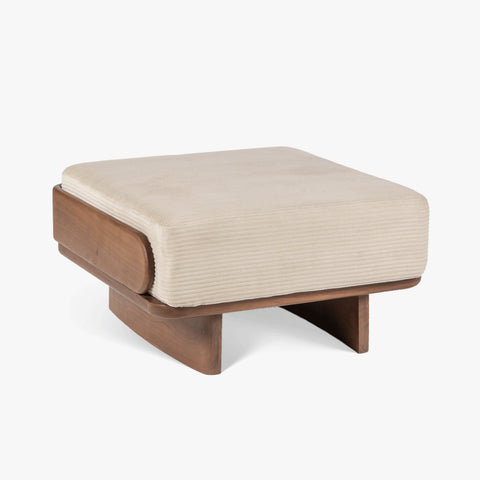 Anish Wooden Ottoman