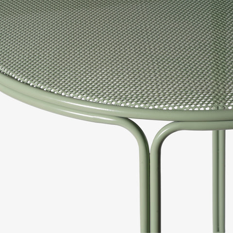 closeup material view of outdoor dining table