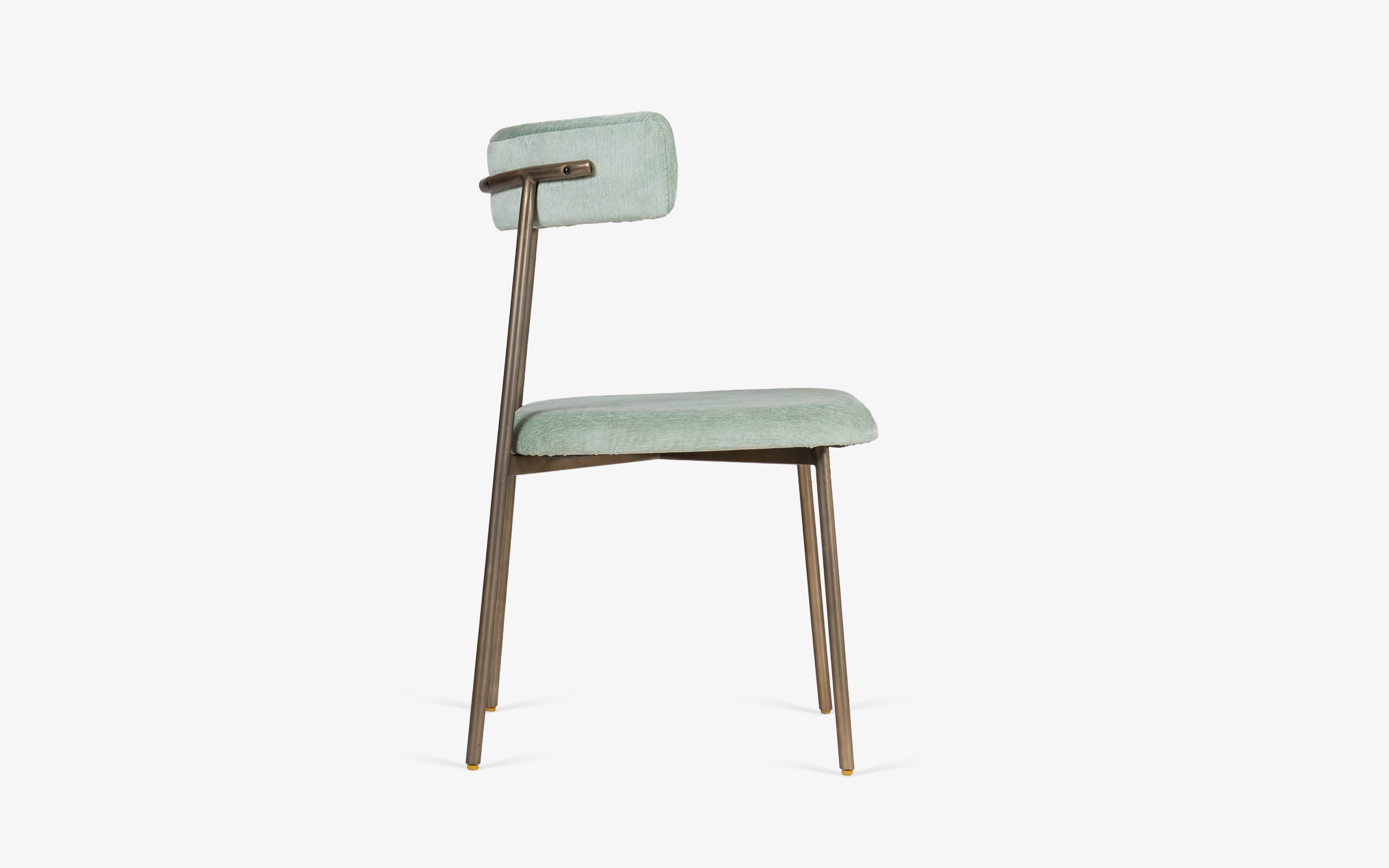 Arco Outdoor Dining Chair - Close shot - from left angle - Orange Tree