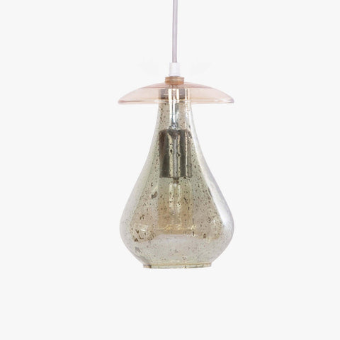 Sitara Glass Hanging Lamp Green Small