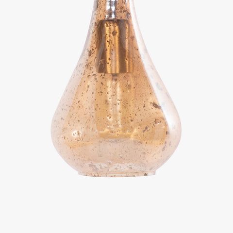 Sitara Glass Hanging Lamp Gold Small