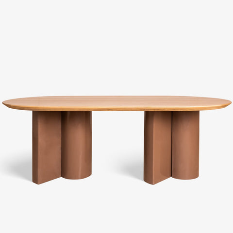 Kaba Pill Shape Dining Table 6 Seater