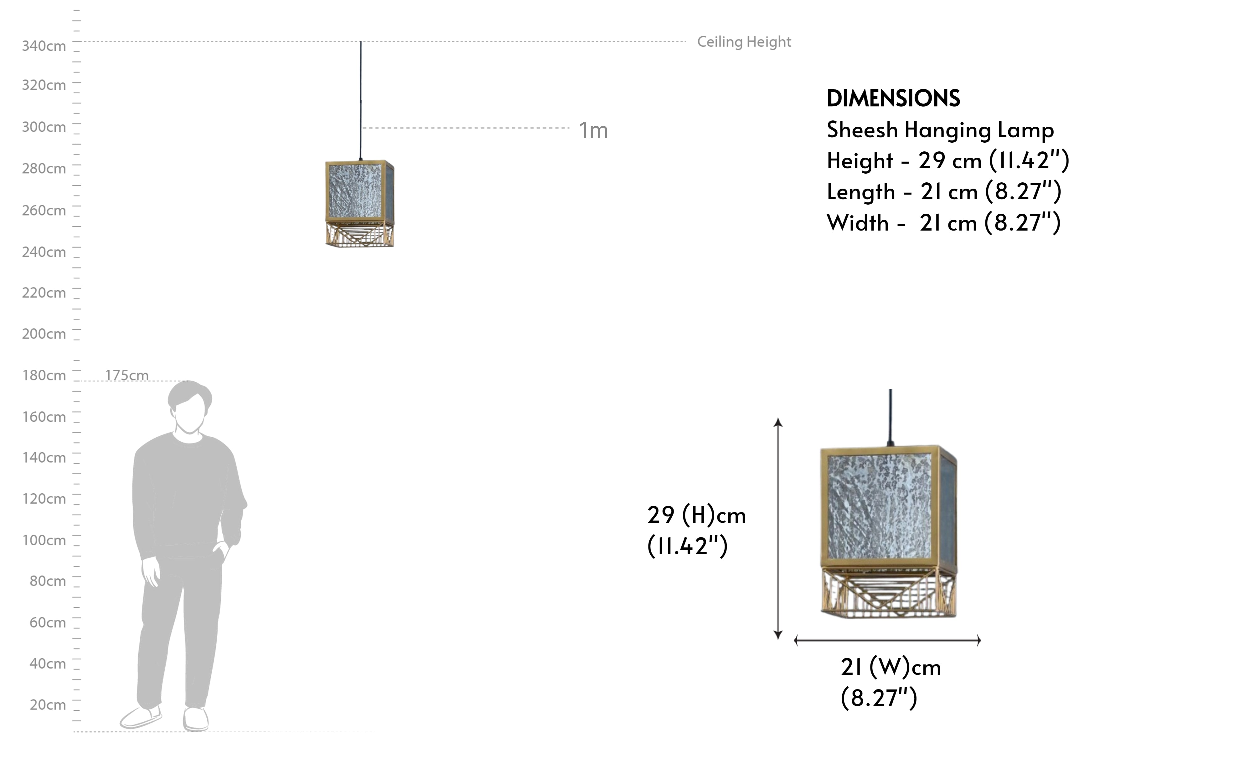 Buy Sheesh Glass Pendant Light | Silver Finish - Close shot - from right angle - Orange Tree