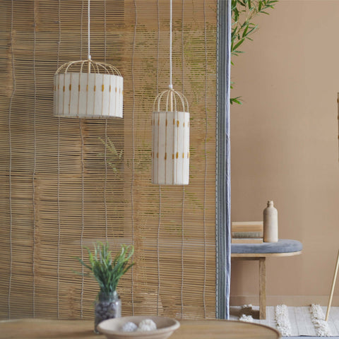 Antz Hanging Lamp Tall Mustard - Orange Tree Home Pvt. Ltd.