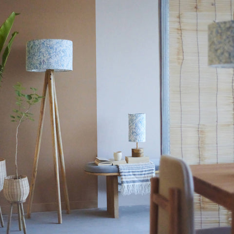 Flake Table Lamp Blue