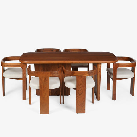 Attica Dining Table With 4 Attica Chairs And Bench