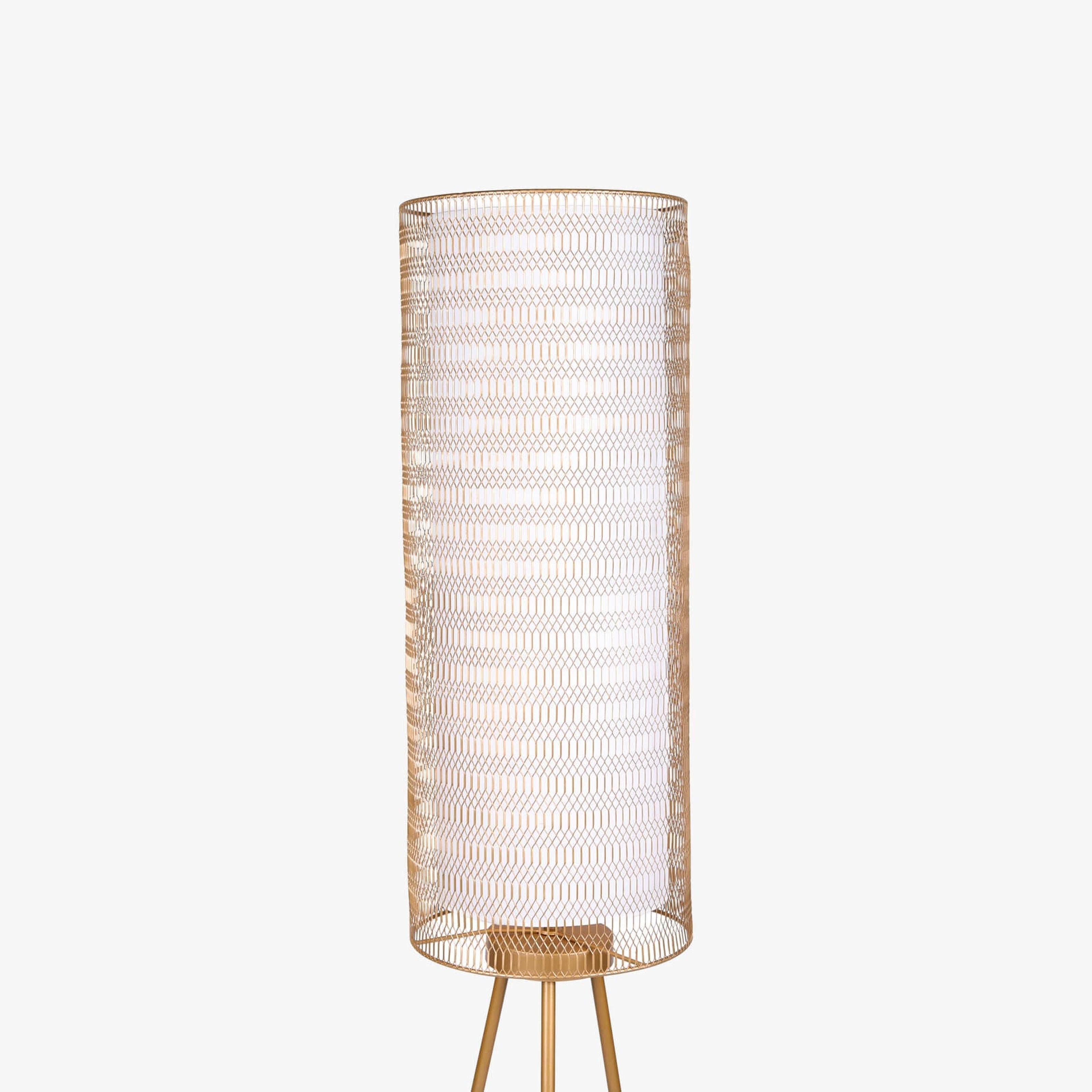 Rhombus Floor Lamp Gold - Orange Tree Home Pvt. Ltd.