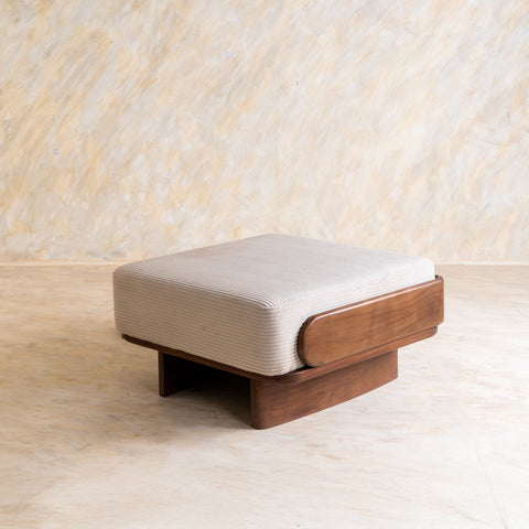 Anish Wooden Ottoman
