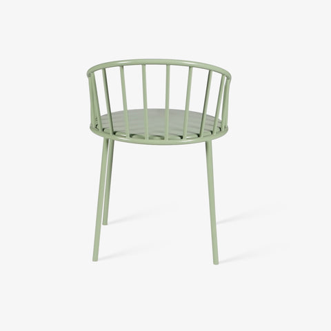 back view of outdoor dining chair