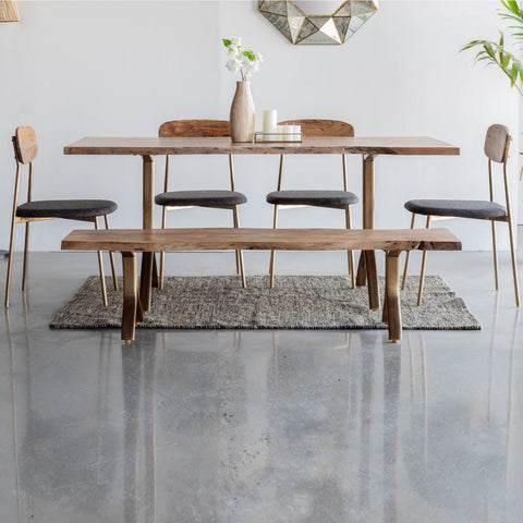 Yoho Dining Table With 4 Chairs and Bench