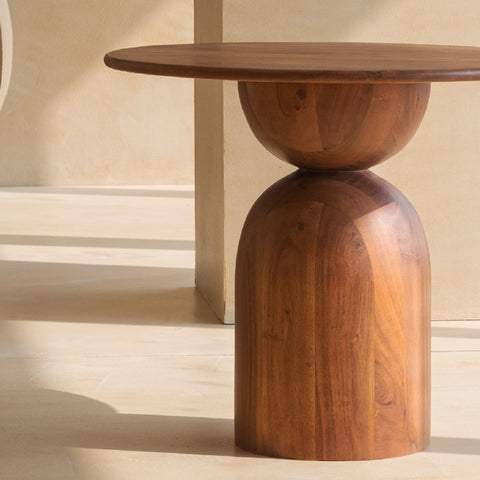 Abacus Wooden Side Table