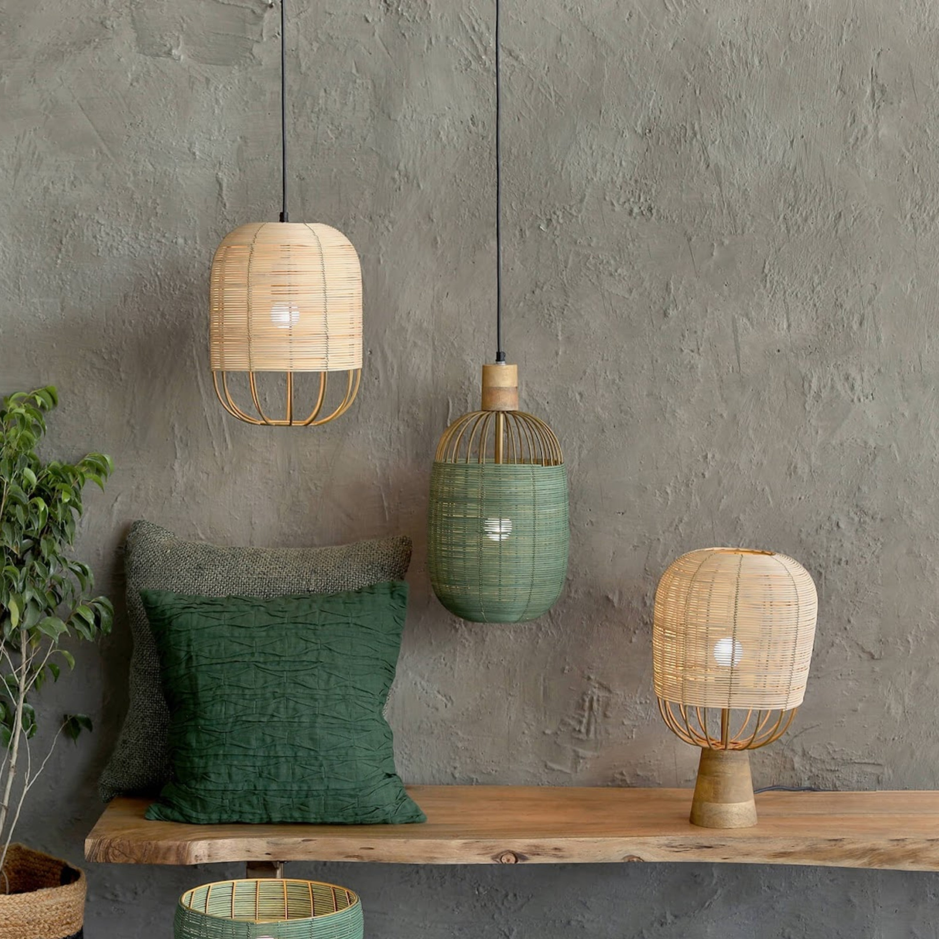 Henka Natural Wall Mounted Lamp  | Wall Lights Interior | Wall lamps for living room and bedroom | Lamp Light for Wall