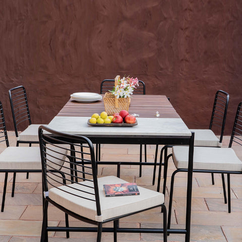 Covent Garden Outdoor Dining Table With 6 Chairs