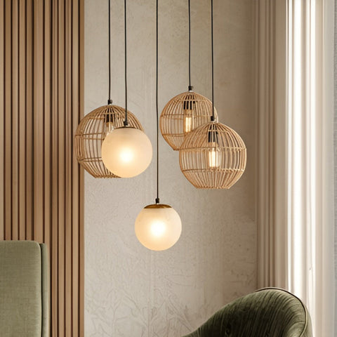 Nymph Circular Cluster Of 5 Hanging Lamp