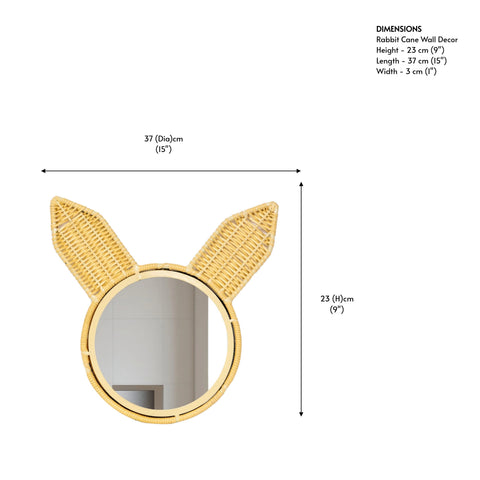 Rabbit Cane Wall Decor