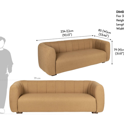 Fior 3 Seater Sofa