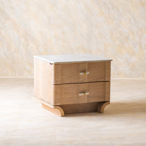 Dune Marble Bedside Table