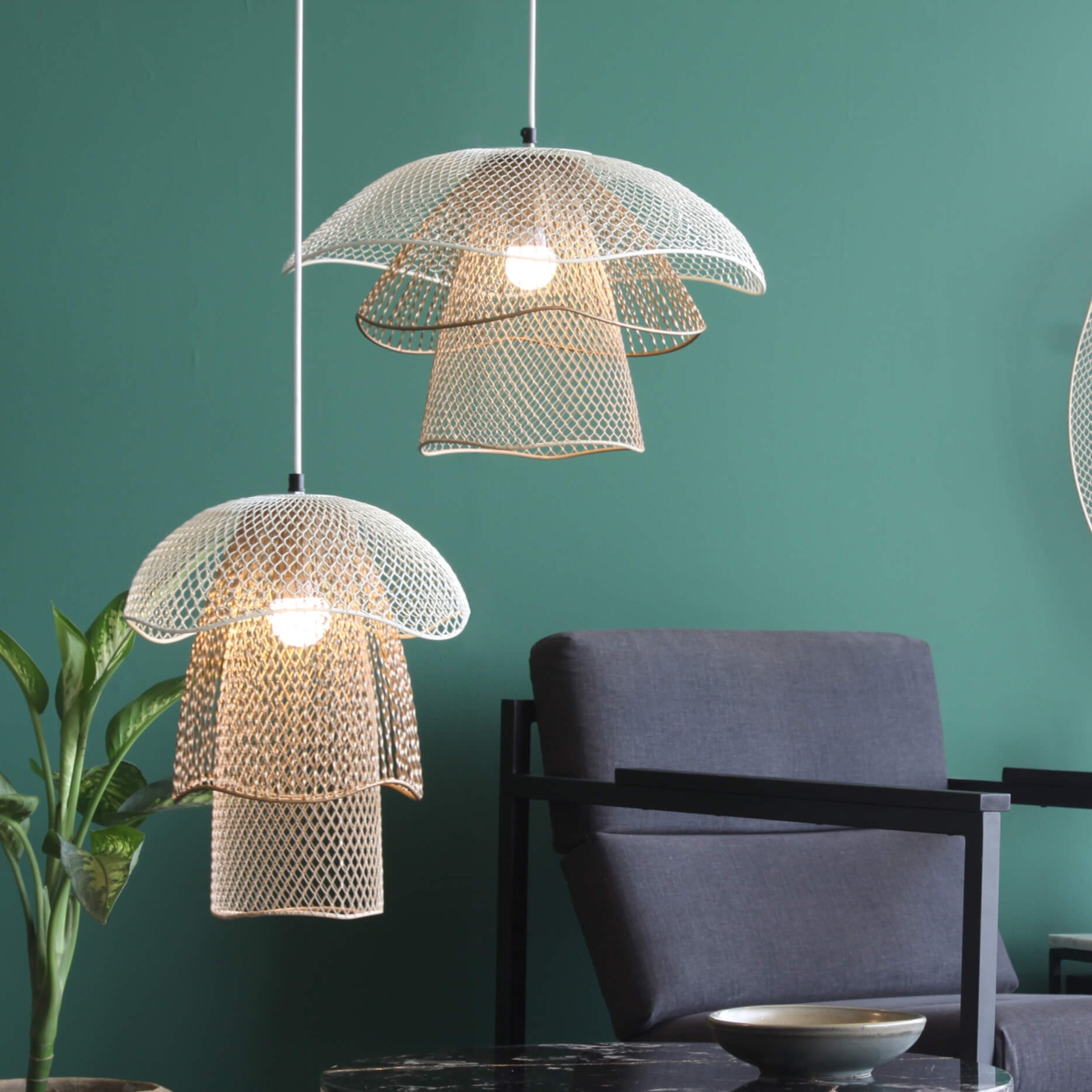 Mallawi Tall Hanging Lamp - Orange Tree Home Pvt. Ltd.