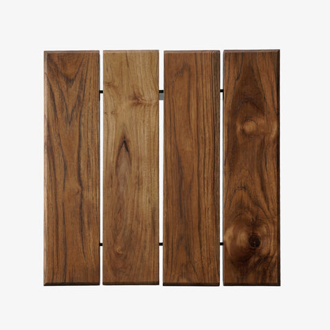 top view of outdoor dining side table
