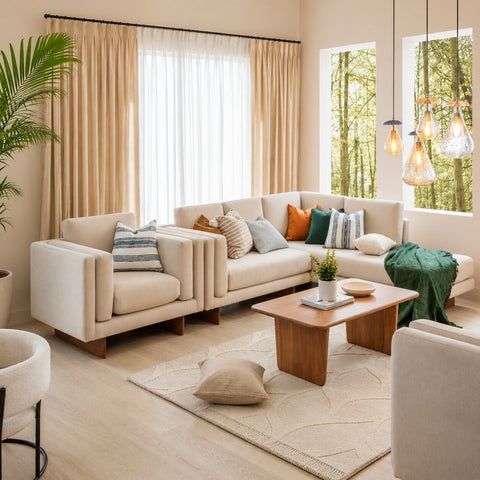 Chiyo L Shape Sofa Set (2 Seater + Left Aligned Chaise)