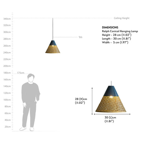 Ralph Conical Hanging Lamp