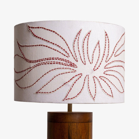 Gesu Table Lamp With Applique Shade