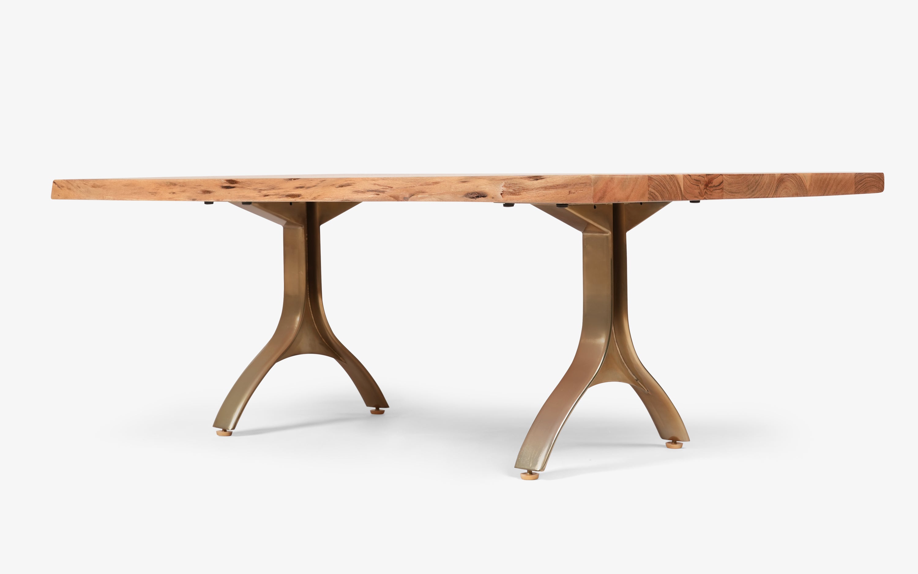 Yoho Live Edge Rectangle Coffee Table | Acacia Wood - with white background - Orange Tree