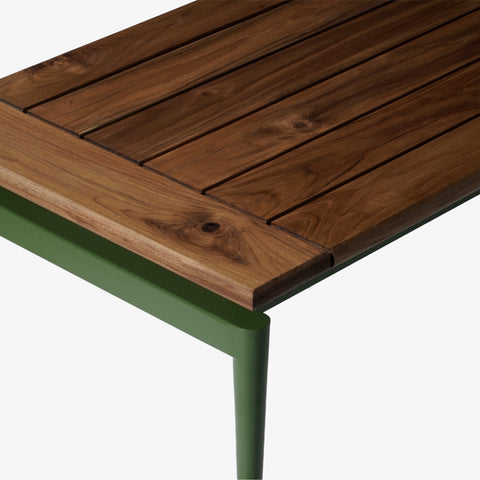 Angled view of coffee table