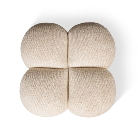Poppy Clover Pouf