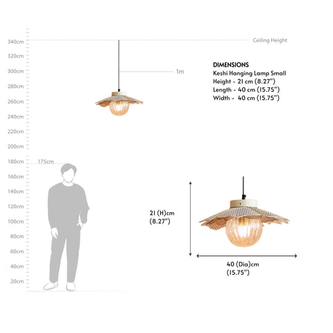 Keshi Hanging Lamp Small
