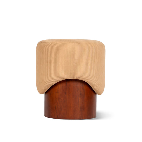 Cora Ribbed Pouf