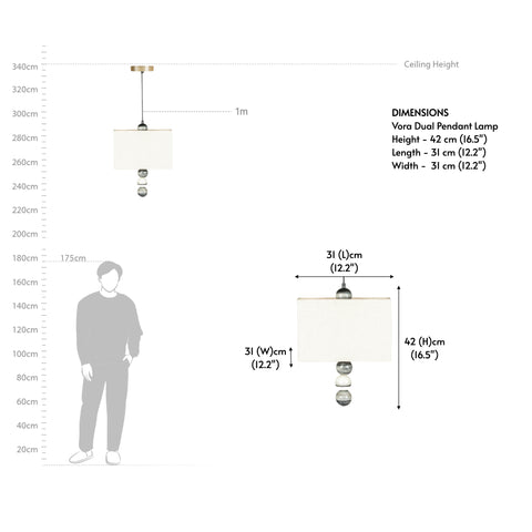 Vora Dual Pendant Lamp